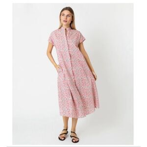 Ann Mashburn Women’s Gianna Dress in Pink Multi Wiltshire Berry Liberty Tana Law